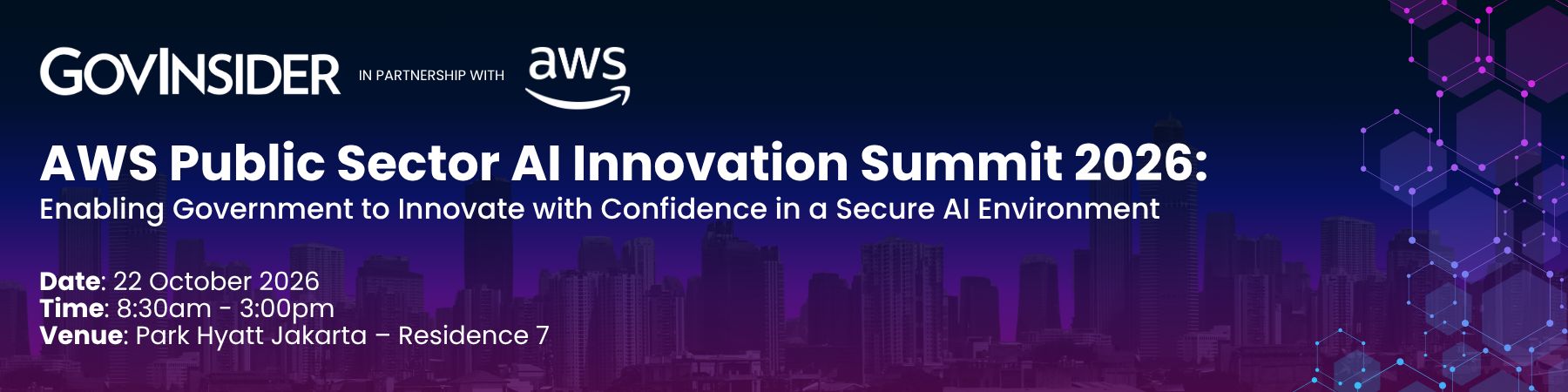 event banner for AWS Public Sector AI Innovation Summit 2026